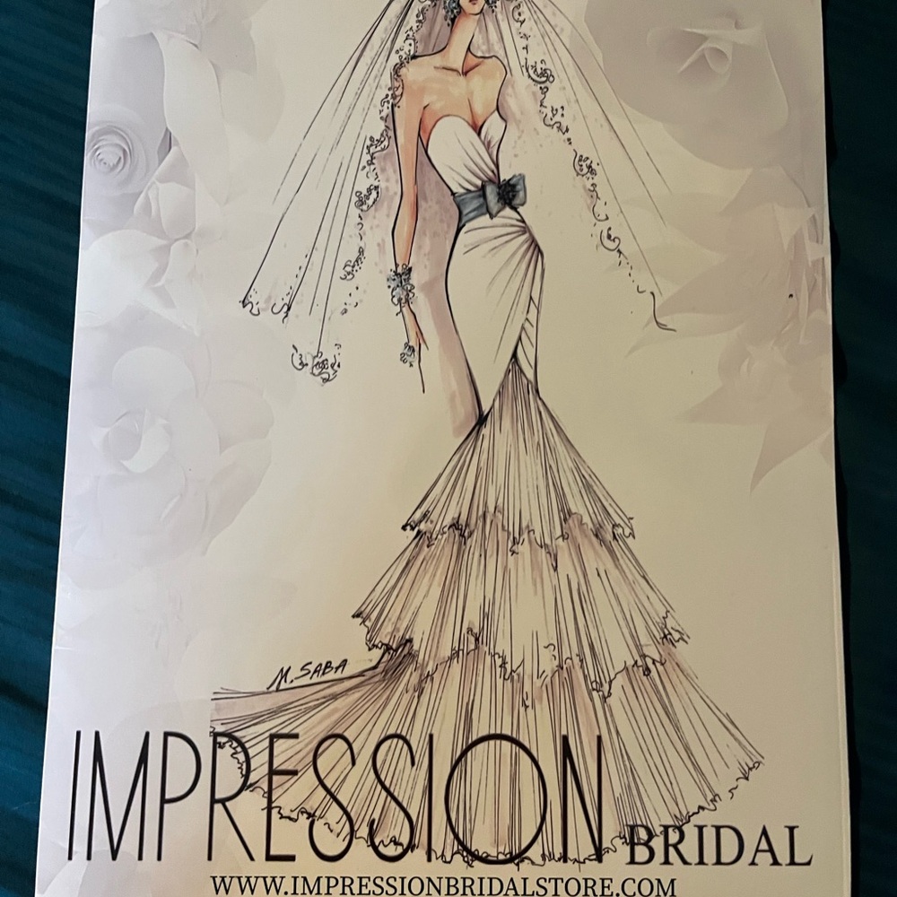 Impression Bridal Wedding Dress Sketch